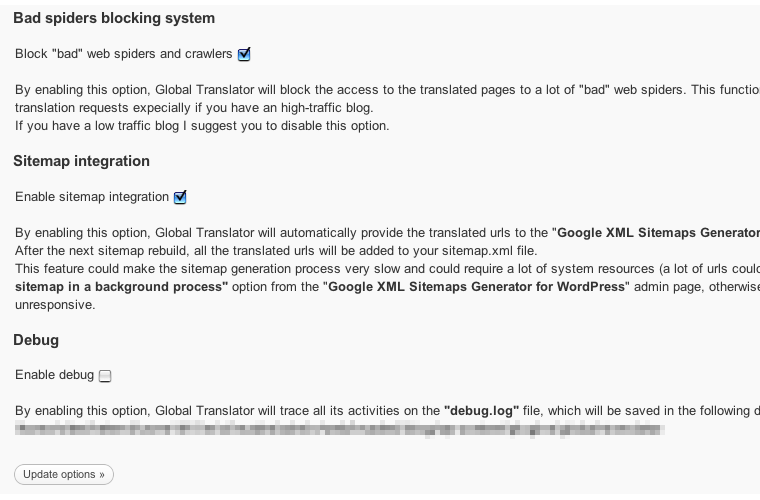 多言語翻訳用のWordPressプラグイン「Global Translator」の設定について