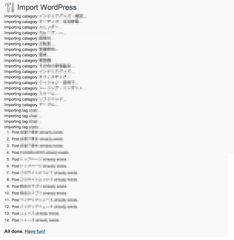 投稿記事などのデータを一式インポートできるWordPressプラグイン「WordPress Importer」