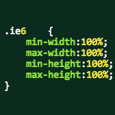 [IE]IE6でも min-width、min-height、max-width、max-height を使う方法