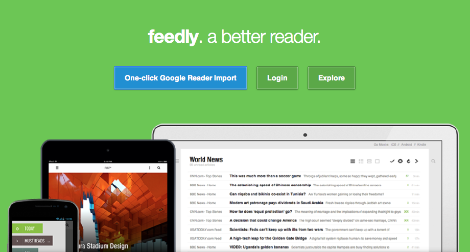 Google Reader の登録サイトを Feedly に移行する方法