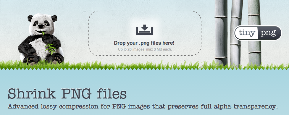 PNG 画像のファイルサイズを小さくできるサービス「TinyPNG」