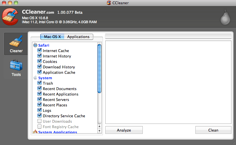 不要なファイルを一括削除できるMac のお掃除用アプリ「CCleaner」