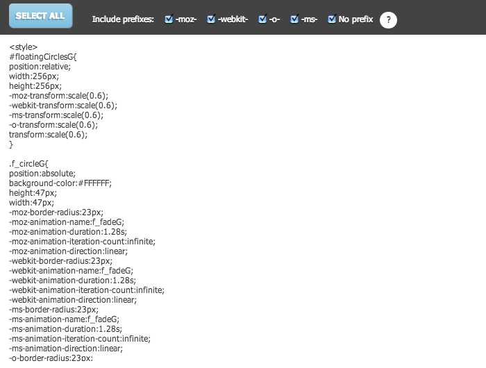 CSS によるローディングアニメーションを簡単に生成できる「CSS Load.net」