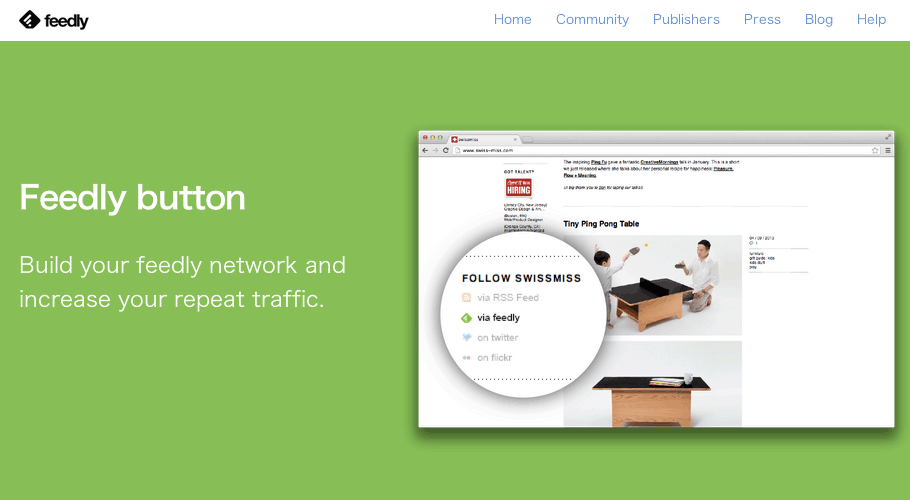 ブログにFeedly への登録ボタンを設置する方法