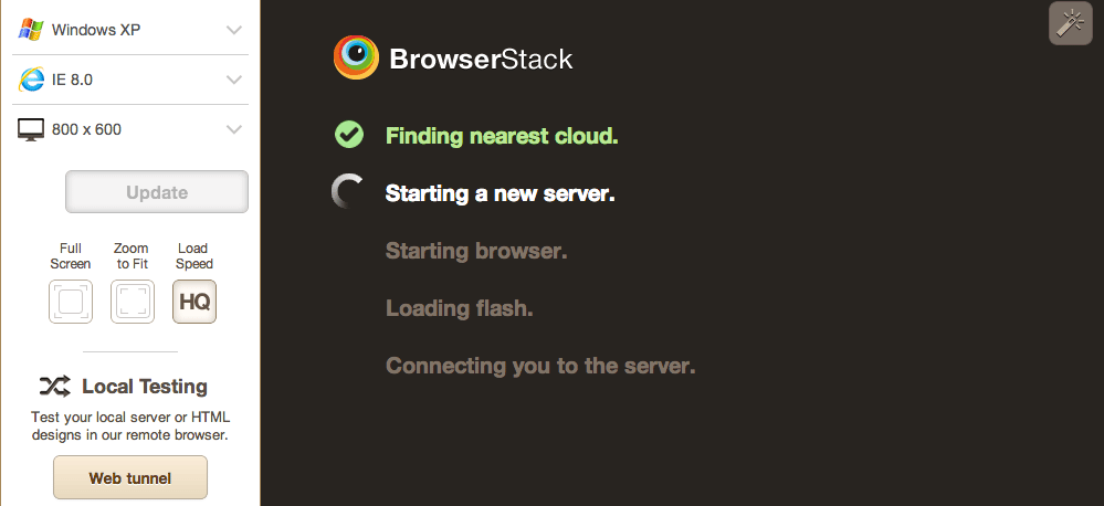 IEやAndroid、iOSなどでのブラウザチェックができる「Browser Stack」