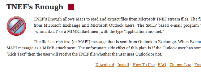添付ファイル「winmail.dat」をMac で開く方法