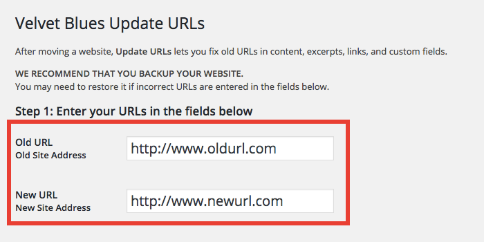 管理画面からURLを一括置換できるプラグイン「Velvet Blues Update URLs」